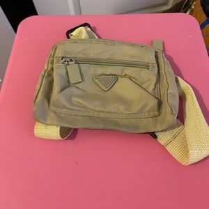 Prada Nylon Tan Belt Bag